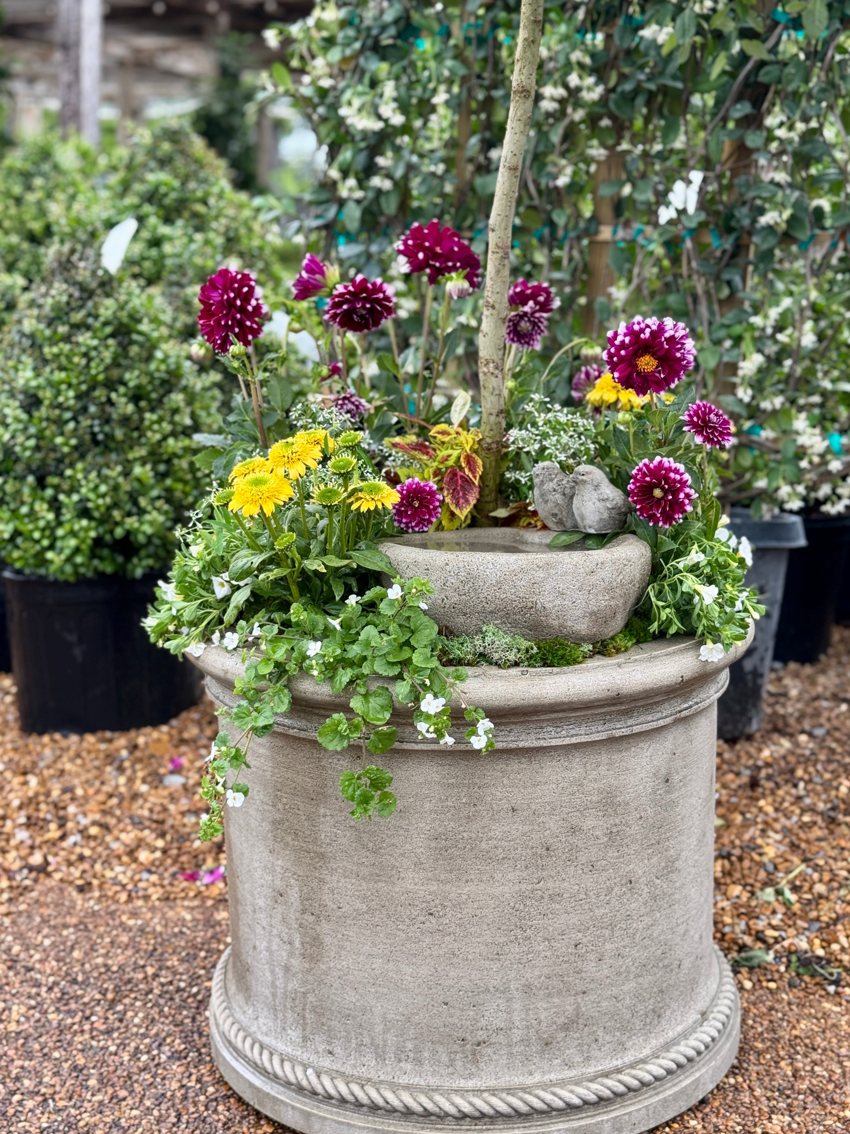 WOODLAND BIRDS BIRDBATH