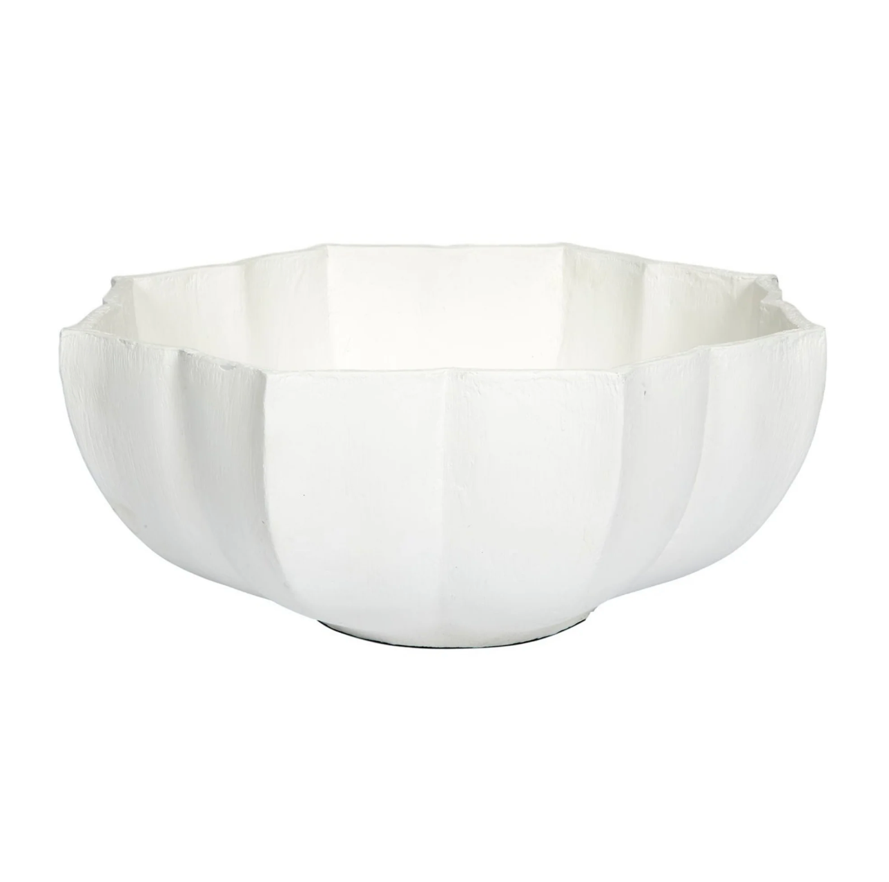 WHITE GESSO ANNA MARIA DECORATIVE BOWL