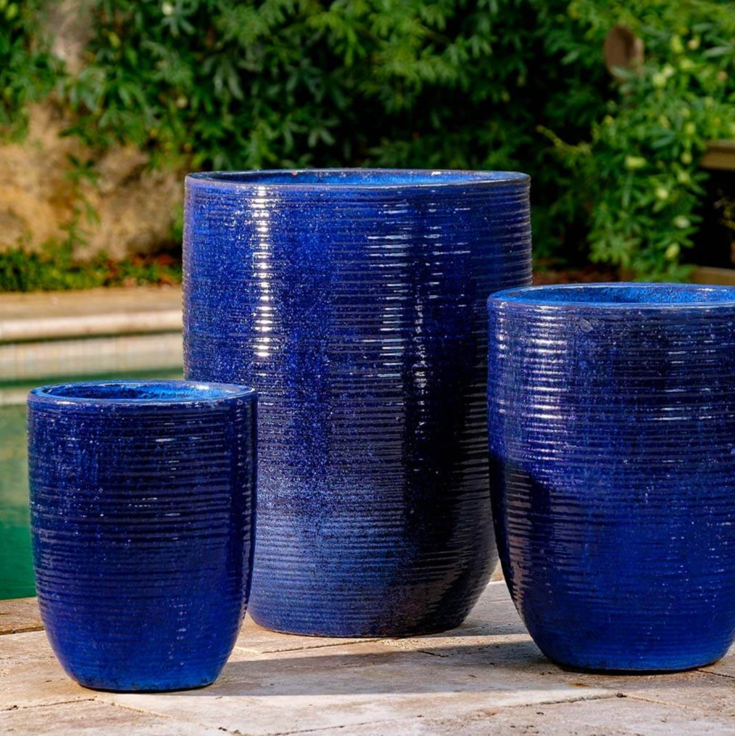 RIGA RIVIERA BLUE PLANTER SET