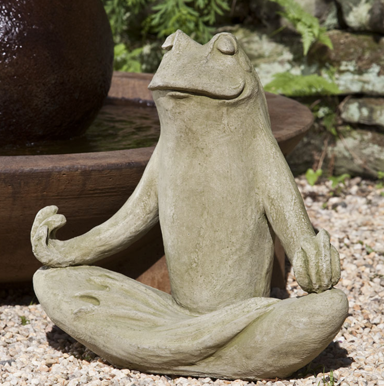 TOTALLY ZEN FROG STATUE