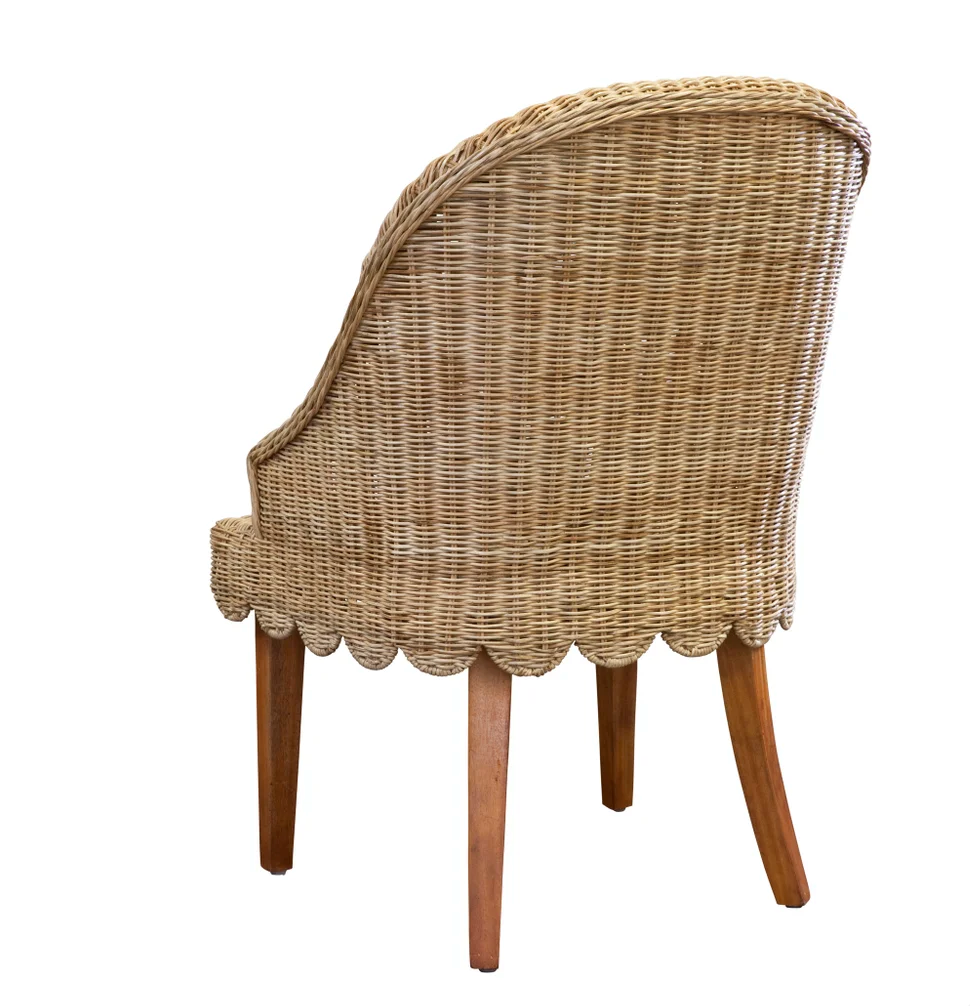 SKIRTED PINKED CHAIR