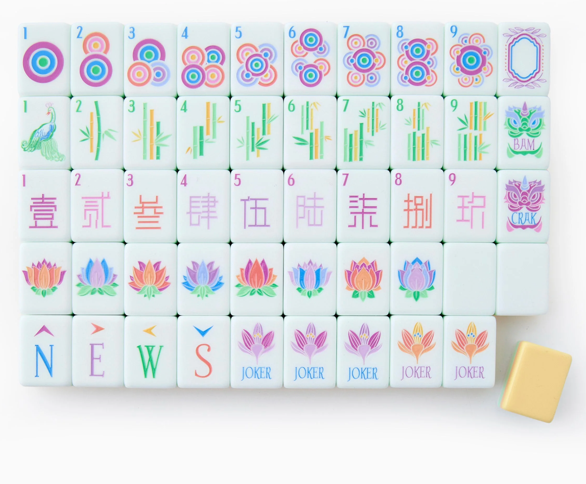 SORBET MAHJONG TILE SET