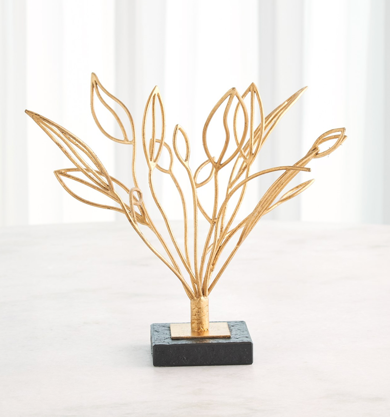 WINDSWEPT GOLD SCULPTURE
