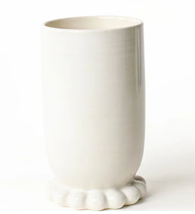 WHITE CYLINDER VASE
