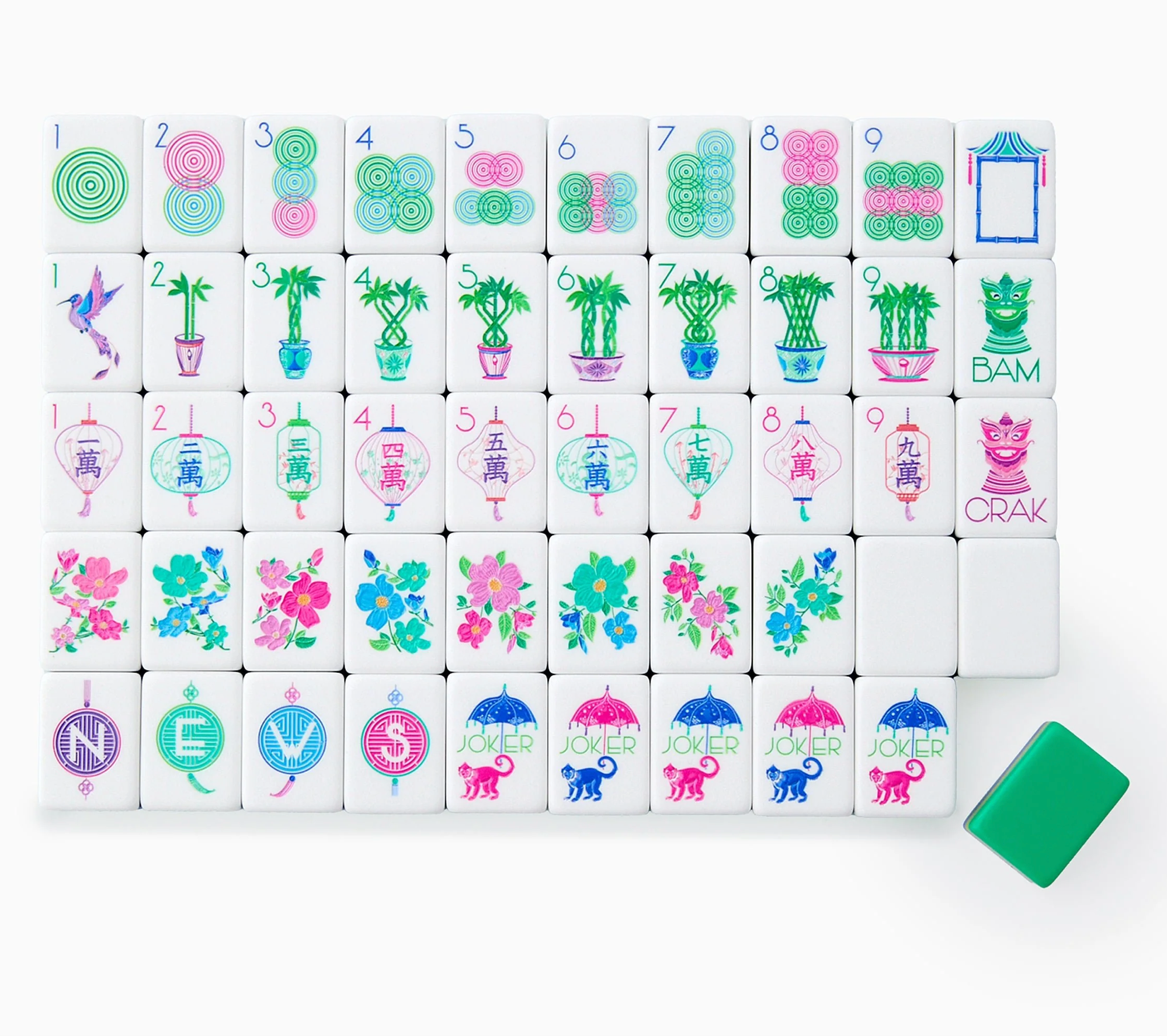 JASMINE MAHJONG TILE SET