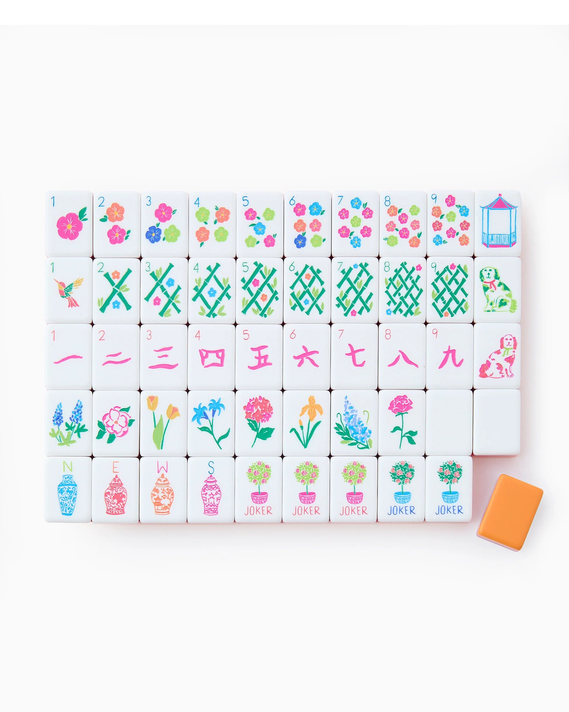 SUNSET MAHJONG TILE SET