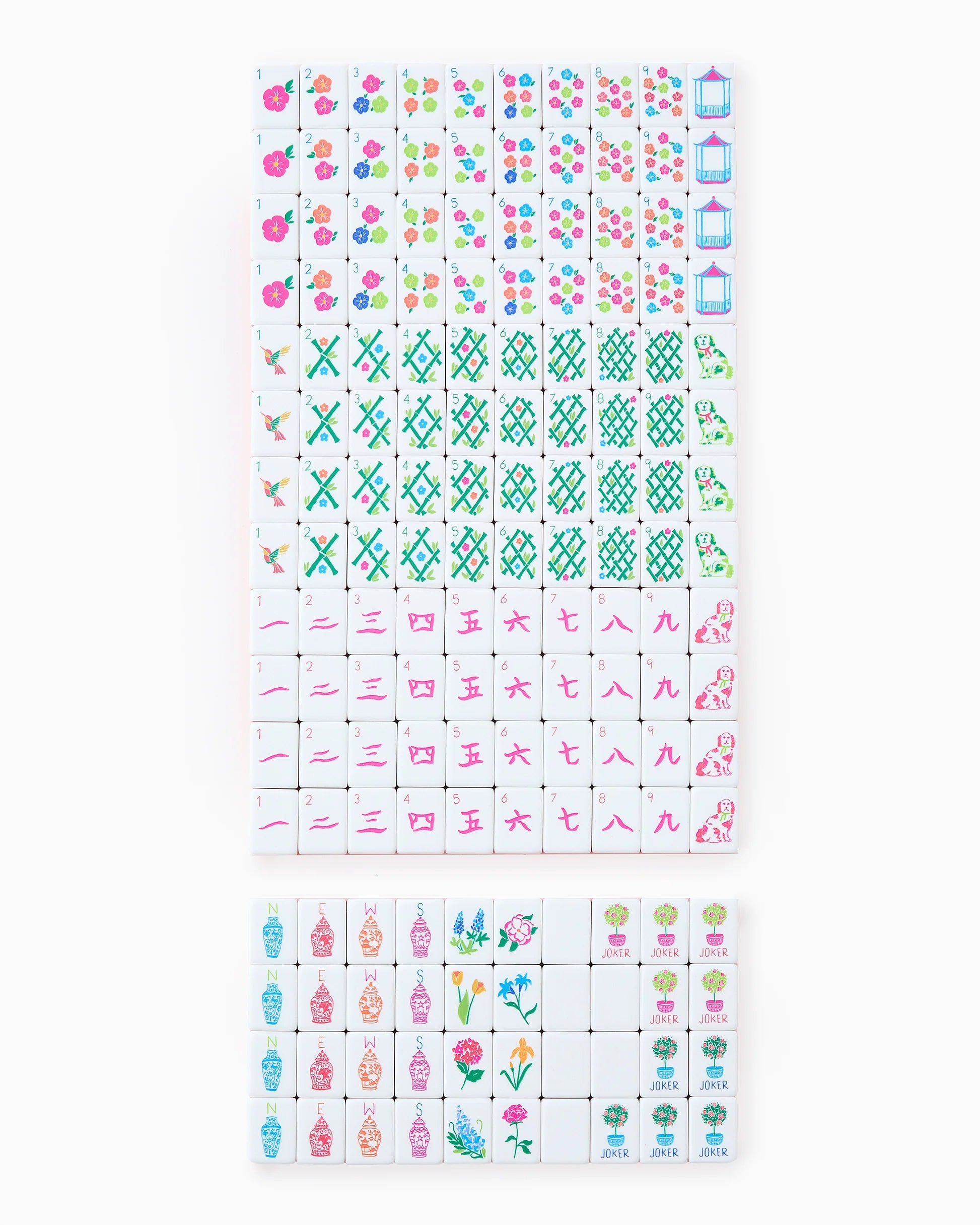 SUNSET MAHJONG TILE SET