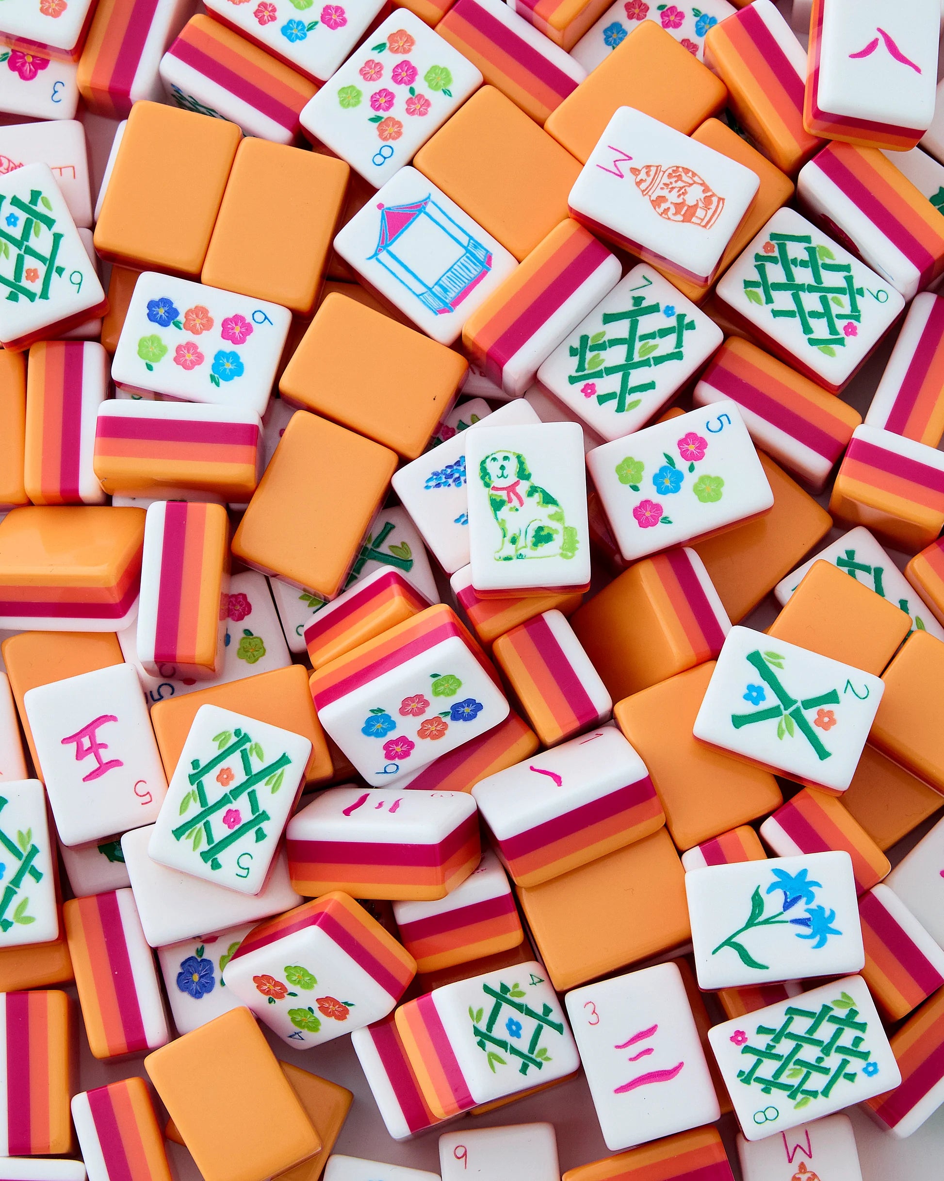 SUNSET MAHJONG TILE SET